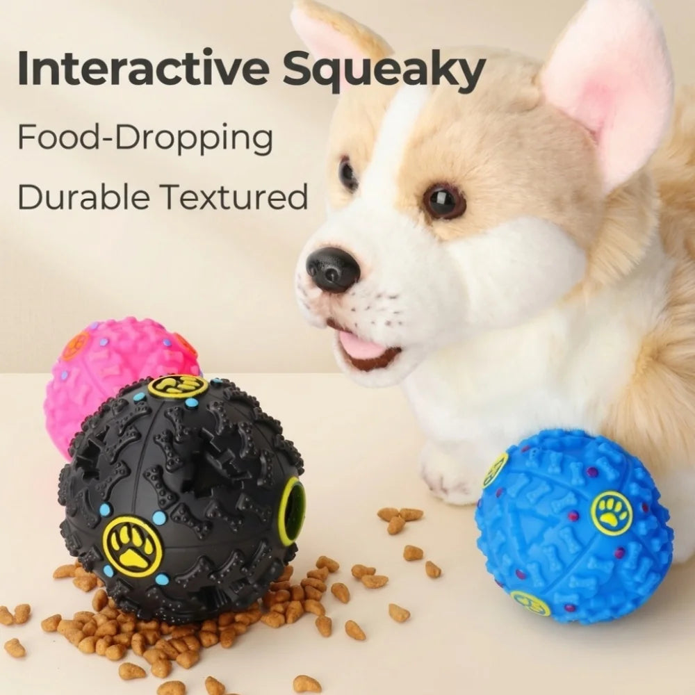 Interactive Treat-Dispensing Dog Ball