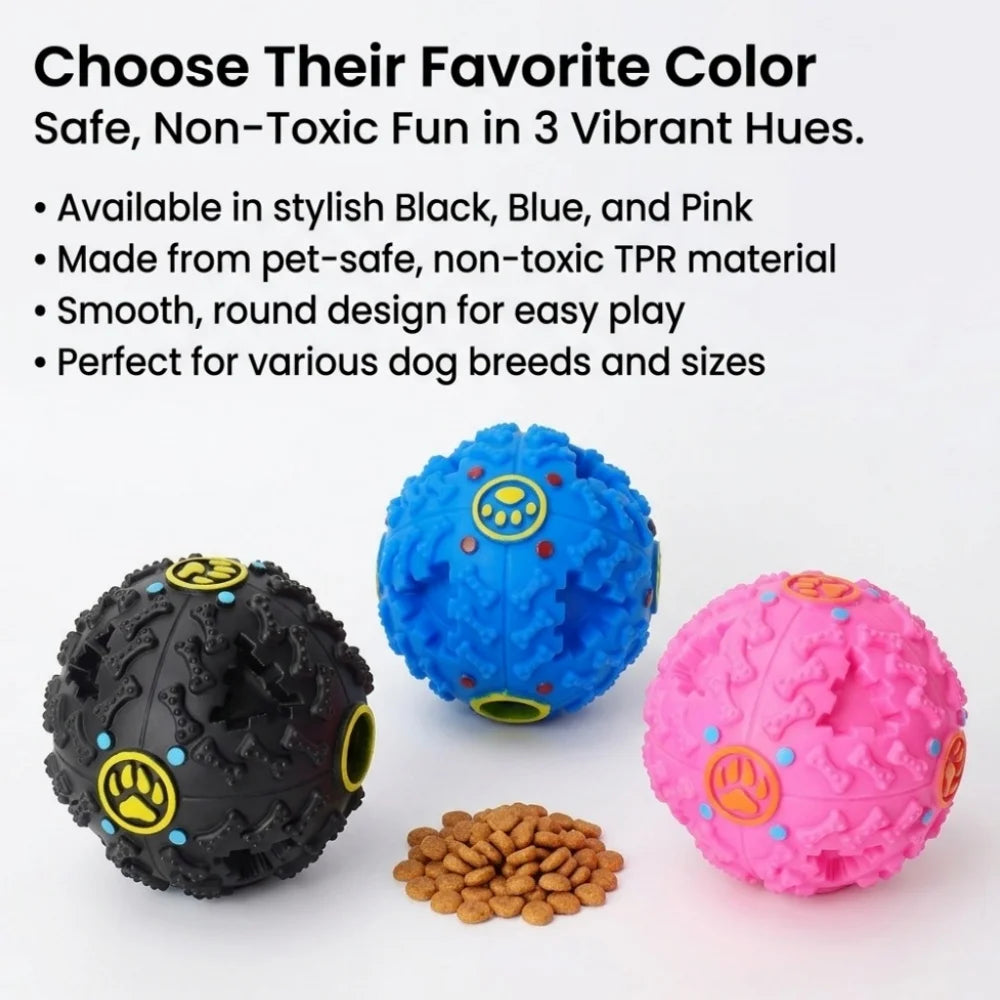 Interactive Treat-Dispensing Dog Ball