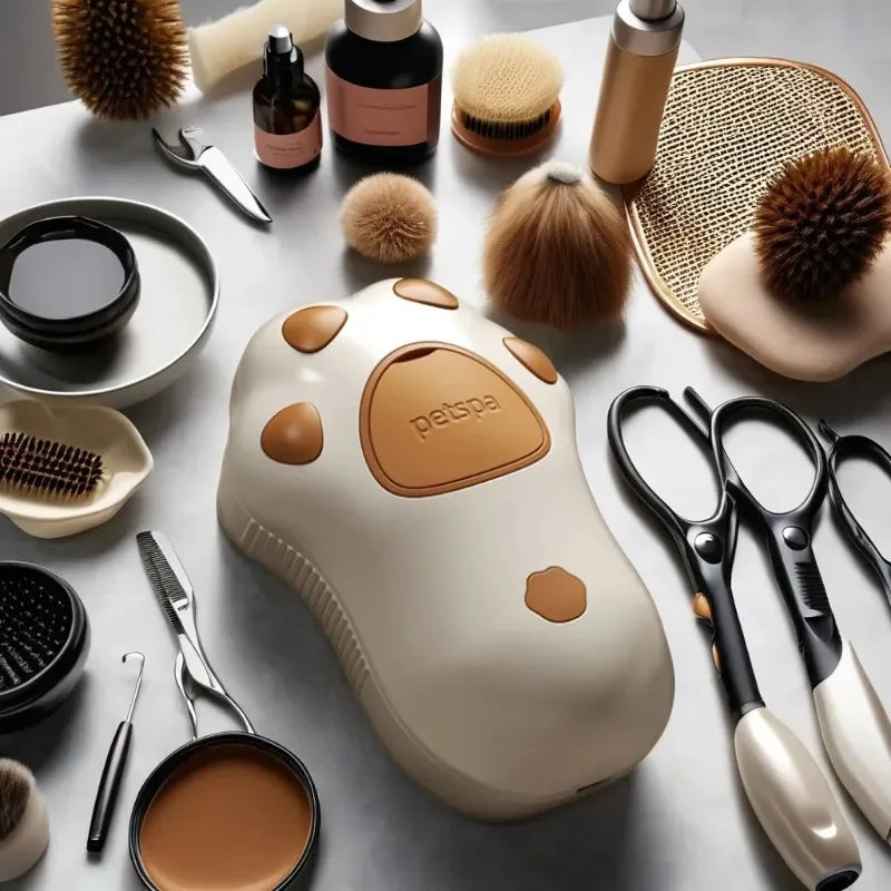 Paw-Shaped Mist Grooming Brush