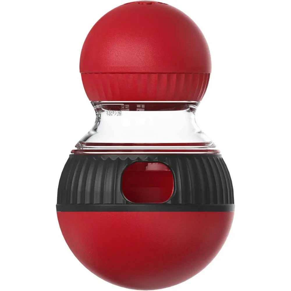 Interactive Cat Feeder Rotating Outlet Puzzle Feeder for Cats Small Dogs Mental Stimulation Exercise Toy for Pets Slow Feeding
