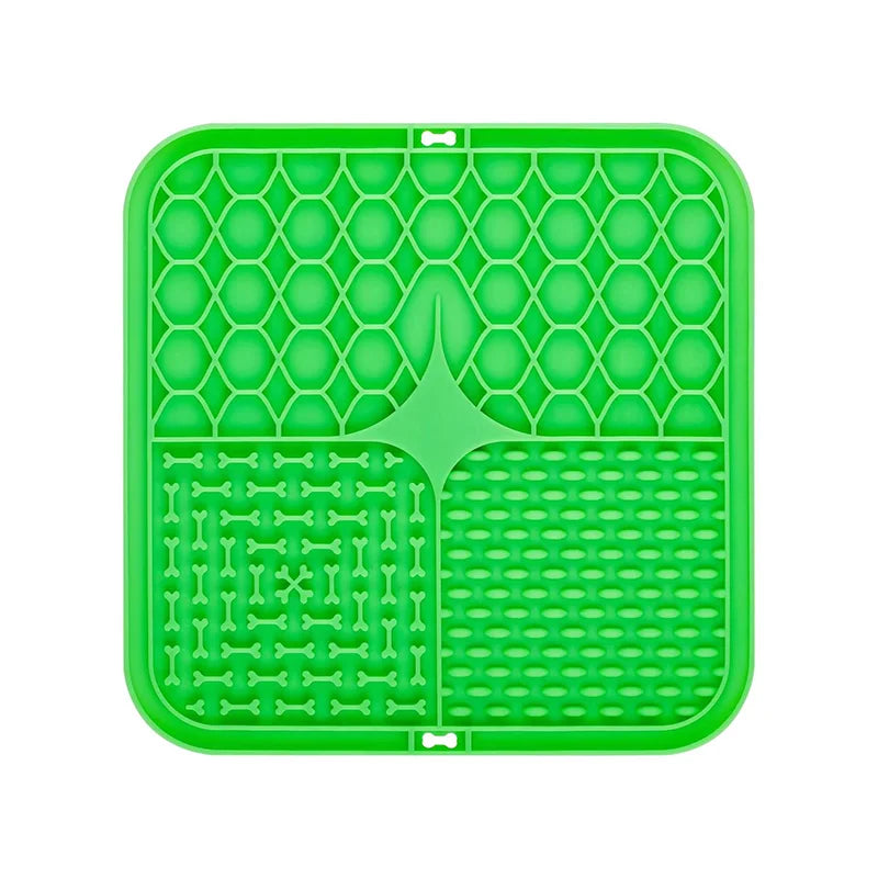 Pet Licking Plate, Slow Food Plate, Licking Pad, Silicone Pet Slow Food Tableware Bowl, Suction Cup, Dog Licking Pad, Slow Food
