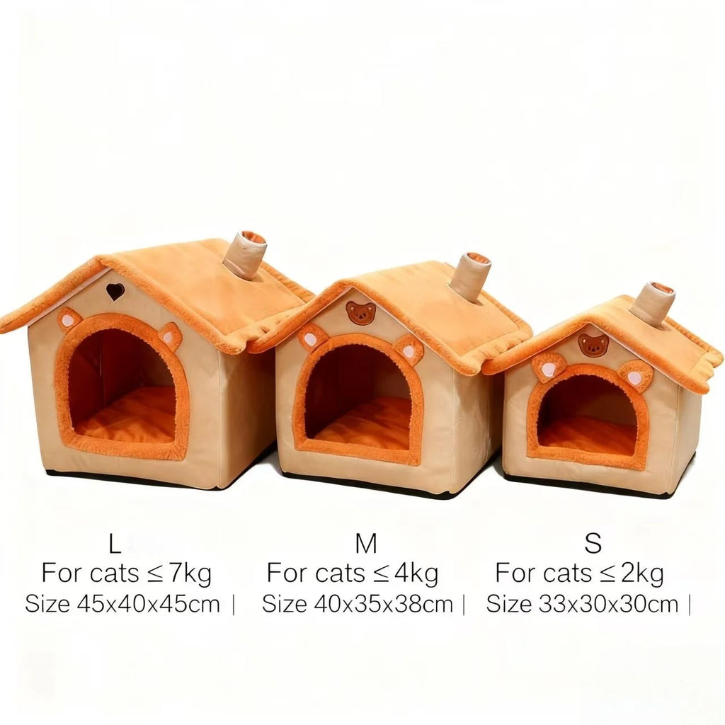 Washable Covered Pet Bed for Cats & Small Dogs
