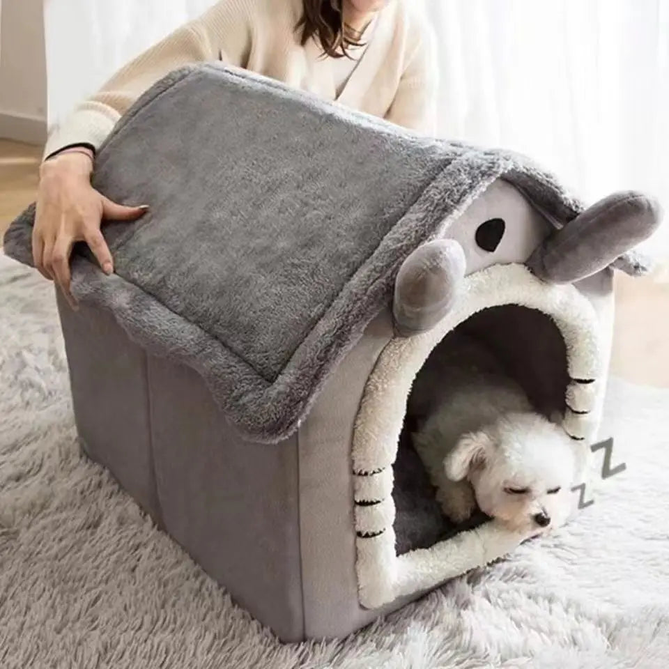 Washable Covered Pet Bed for Cats & Small Dogs