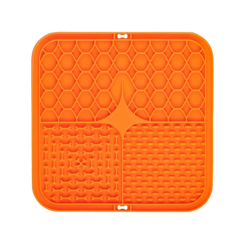 Pet Licking Plate, Slow Food Plate, Licking Pad, Silicone Pet Slow Food Tableware Bowl, Suction Cup, Dog Licking Pad, Slow Food